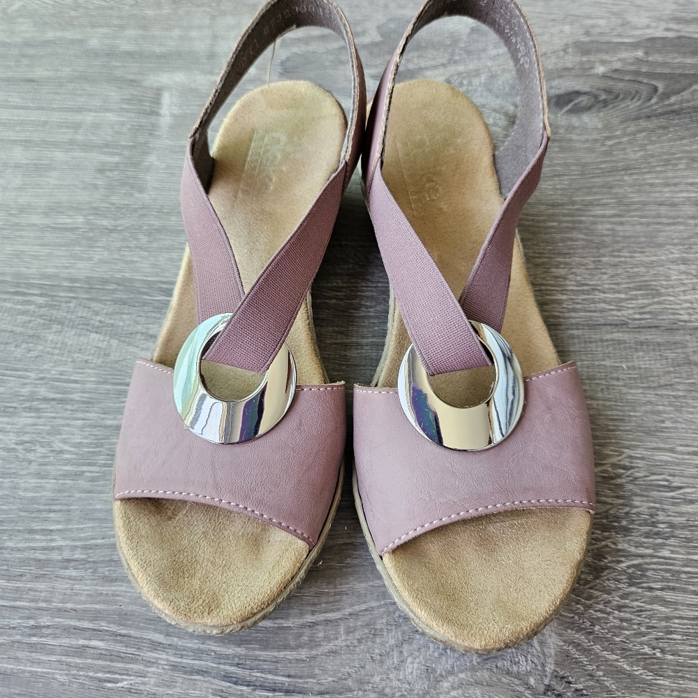 Rieker Sandal 624H6 Fanni, Size 37, Darkrose